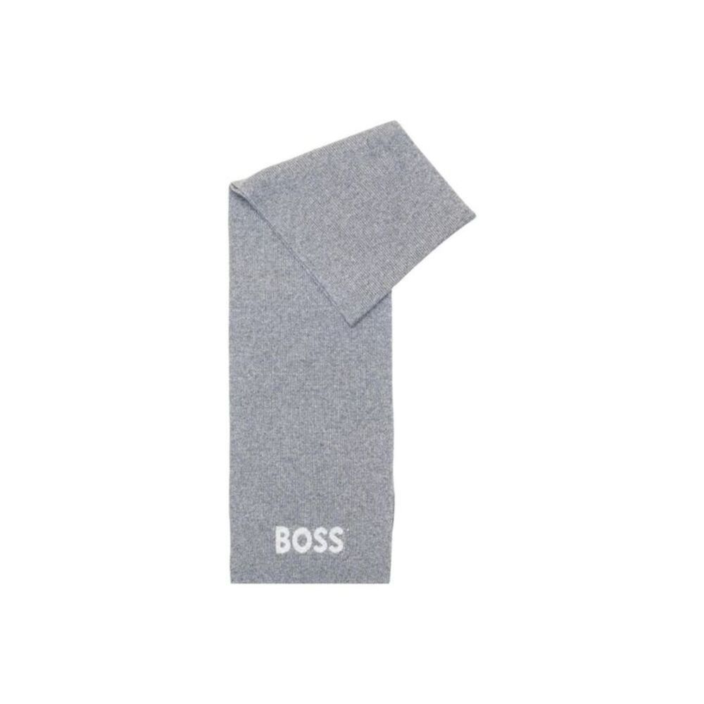 Hugo Boss Gray Polyacrylic Men's Scarf